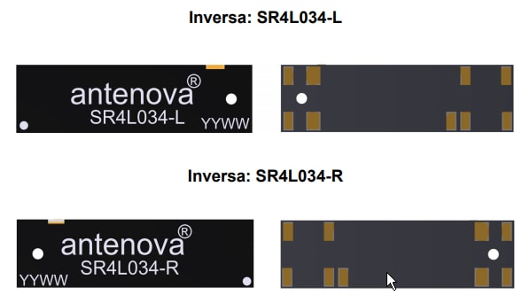 Antenova SR4L034 Inversa LTE Antennas